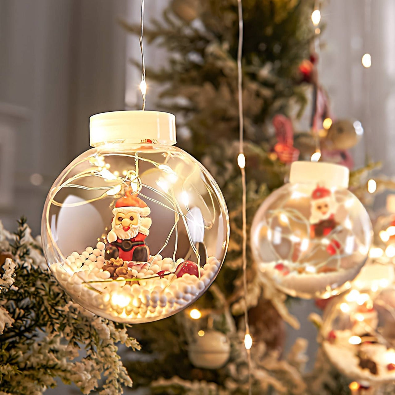 Cortina de Luz LED Bolas de Navidad- ¡Super oferta hasta hoy!🌟🎄