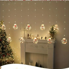 Cortina de Luz LED Bolas de Navidad- ¡Super oferta hasta hoy!🌟🎄