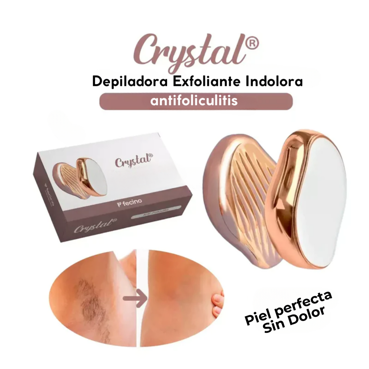 LumiSkin™ | Depiladora Corporal Cristal Indolora Reutilizable Portátil Promoción 🩷