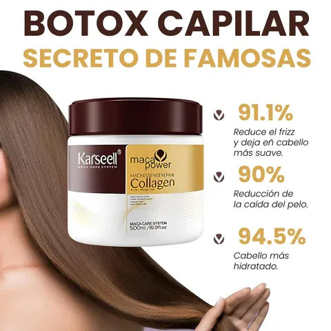 Mascarilla Karseell® Collagen 500ml– Cabello Hidratado, Reparado y Fuerte Siempre 💖