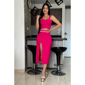 Diva Set® – Conjunto Femenino de Falda y Blusa: Comodidad Chic💖 ¡Oferta Black solo por hoy!🔥
